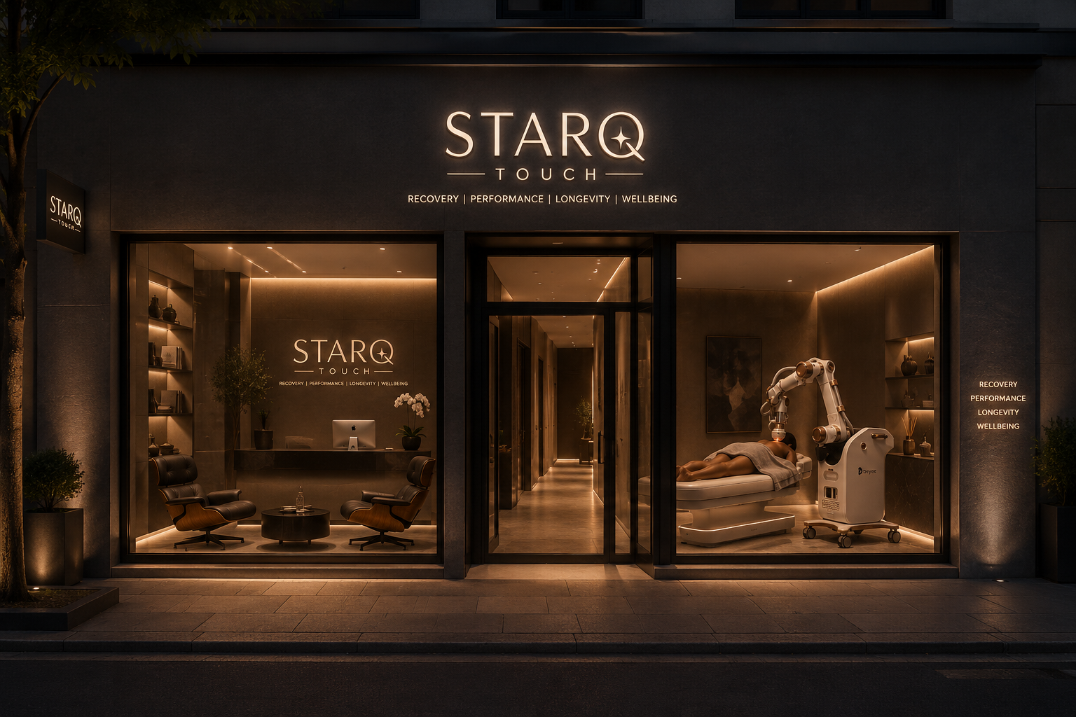 STARQ TOUCH — premium robotic recovery storefront